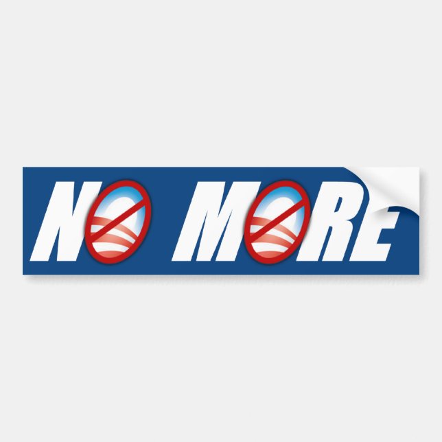 No More Obama Bumper Sticker (Front)