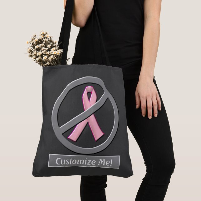 No More Pink Ribbons!  Poster Tote Bag (Close Up)