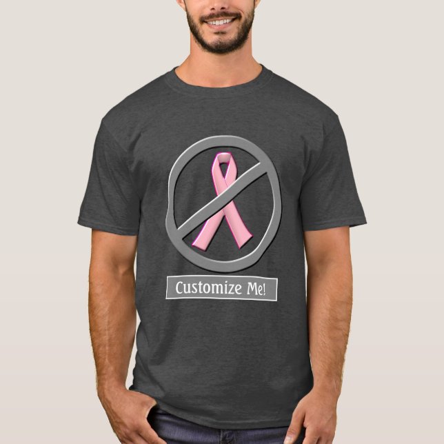 No More Pink Ribbons!  Poster Tote Bag T-Shirt (Front)