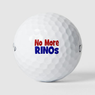 No More RINO's Golf Balls, red & blue Golf Balls