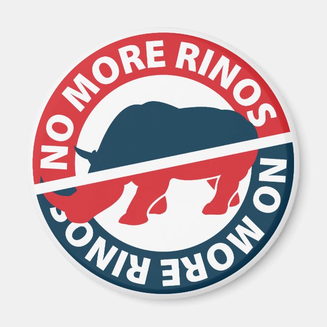 No More RINOS Magnet (Front)