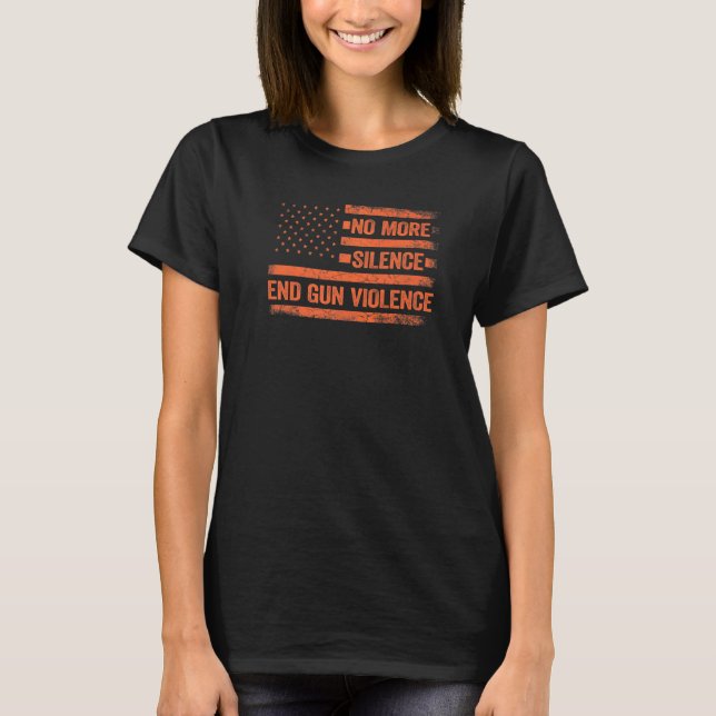 No More Silence End Gun Violence Peace Dress Wear  T-Shirt (Front)