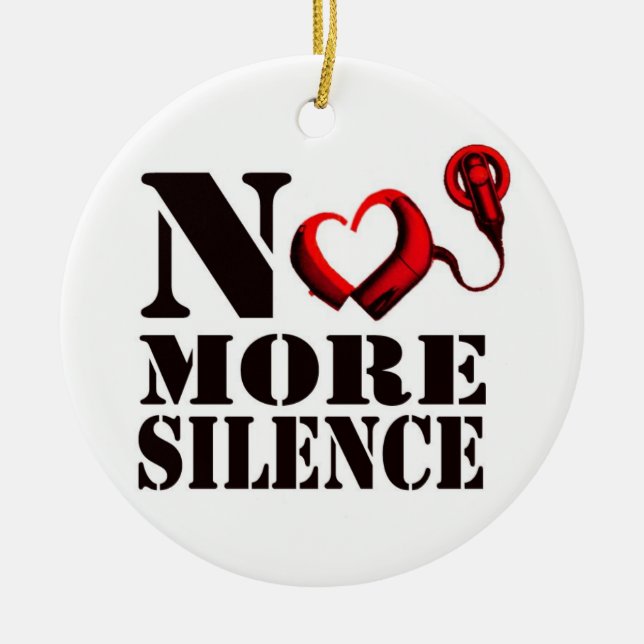 No More Silence Ornament (Front)