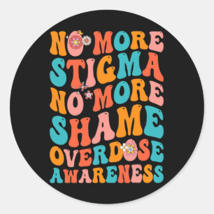 No More Stigma No More Shame Classic Round Sticker