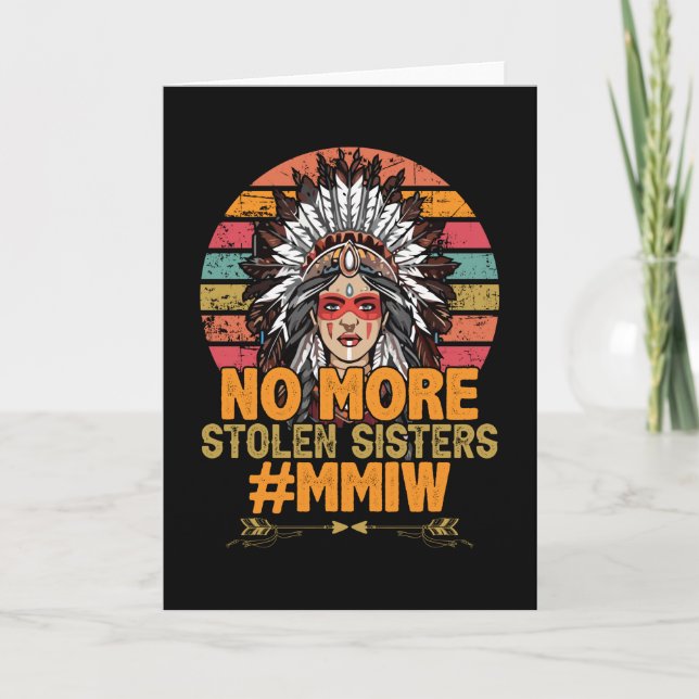 No more stolen sisters MMIW Card (Front)