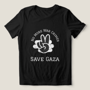 No More War Crimes Save Gaza Gaza Genocide Tri-Blend Shirt