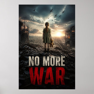 No More War Dawn Beyond the Ruins Poster