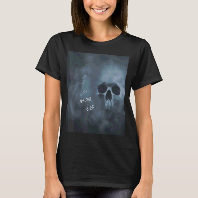 No More War Skull Unique Design T-Shirt (Front)