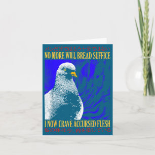 No More Will Bread Suffice Vintage Japanese, Funny Card