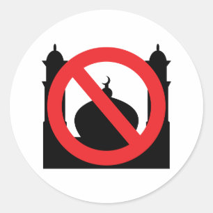 No Mosque No Text Classic Round Sticker