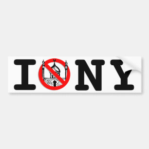 No Mosque NY Bumper Sticker