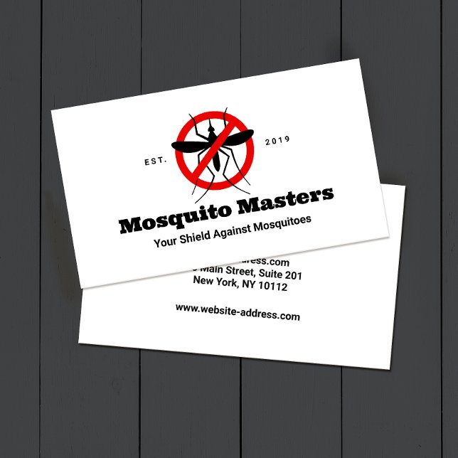 No Mosquito Pest Control Icon Business Card (Creator Uploaded)