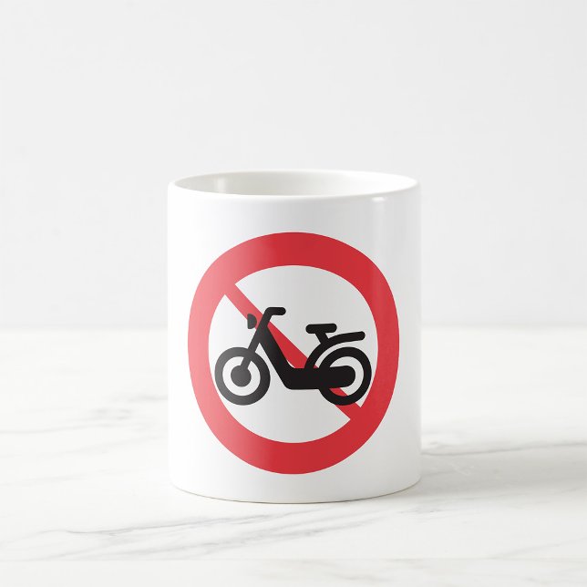 No Motorbikes Road Sign Coffee Mug (Creator Uploaded)