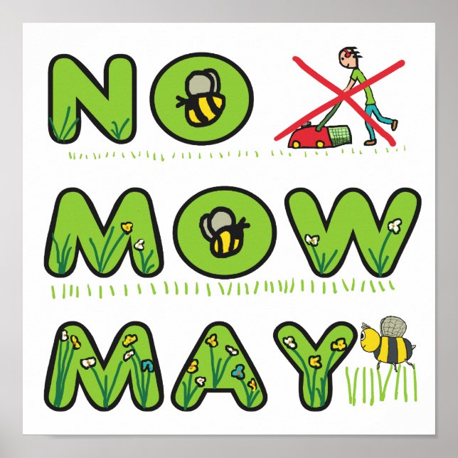 No Mow May Poster (Front)