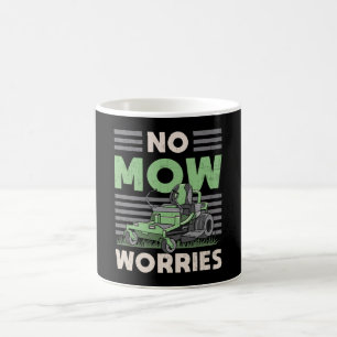 No Mow Worries Landscaping Landscaper Garden Funny Coffee Mug