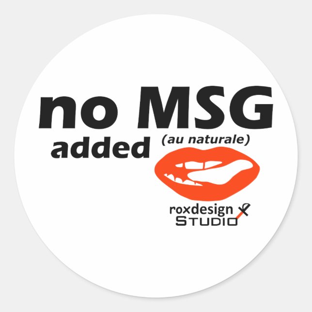 no msg added classic round sticker (Front)