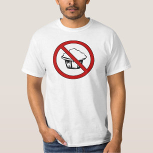 NO Muffin Tops! Funny Fat Joke T-Shirt