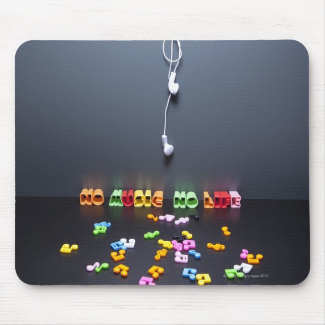 No Music No Life Mouse Pad (Front)