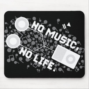 NO MUSIC, NO LIFE. MOUSE PAD
