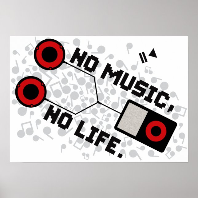 NO MUSIC, NO LIFE. POSTER (Front)