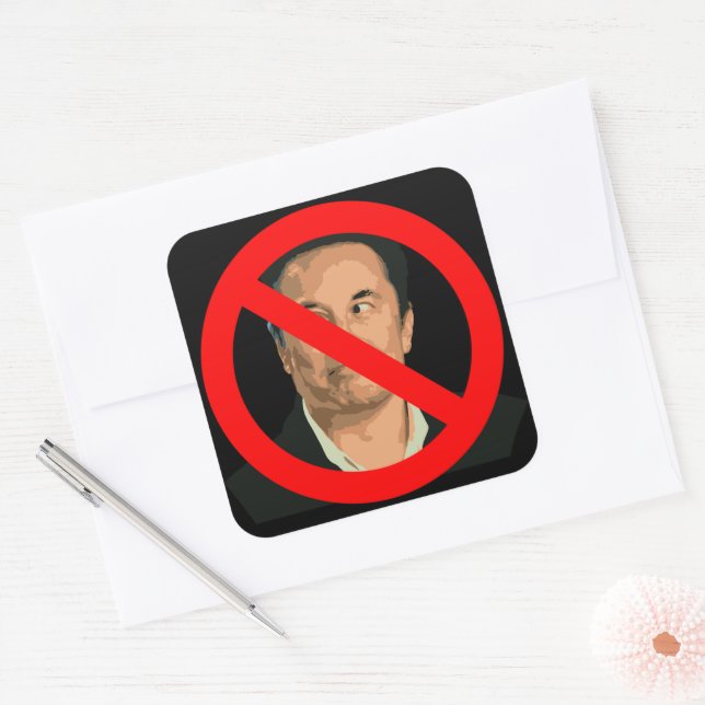 No Musk Sticker (Envelope)