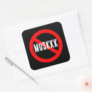 No MUSKKK Sticker