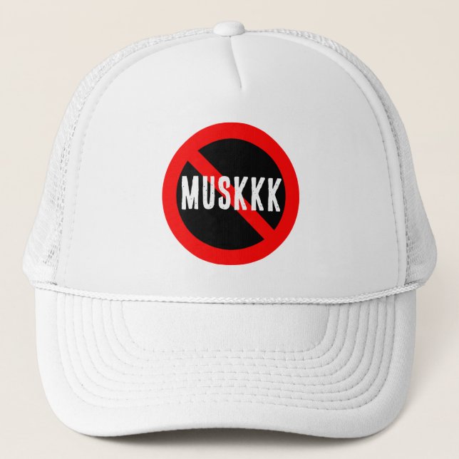 No MUSKKK Trucker Hat (Front)