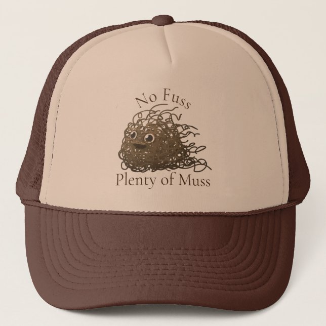 No Muss Plenty of Fuss Thunder_Cove  Trucker Hat (Front)