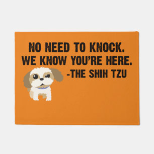 No need to knock the shih tzu doormat