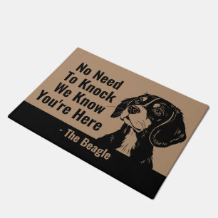 No Need to Knock We Know You’re Here Funny Welcome Doormat