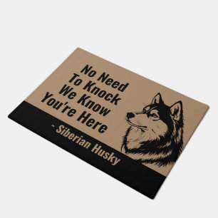 No Need to Knock We Know You’re Here Funny Welcome Doormat