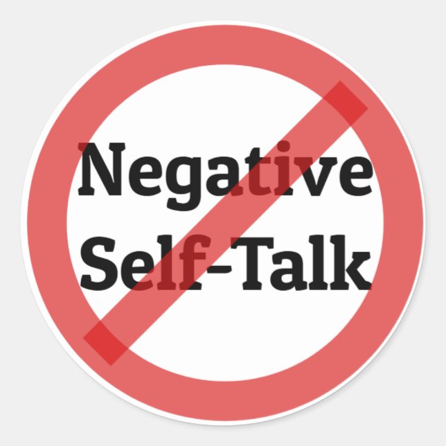 NO Negative Self-Talk Sticker (Front)
