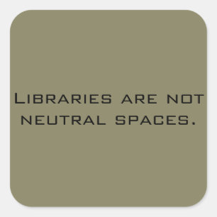 No Neutral Libraries sticker