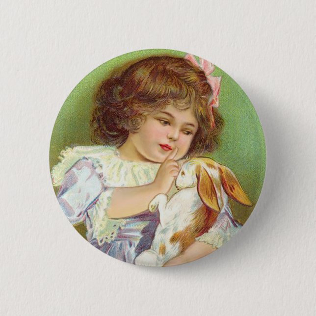 No No Bunny 6 Cm Round Badge (Front)