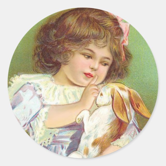 No No Bunny Classic Round Sticker (Front)