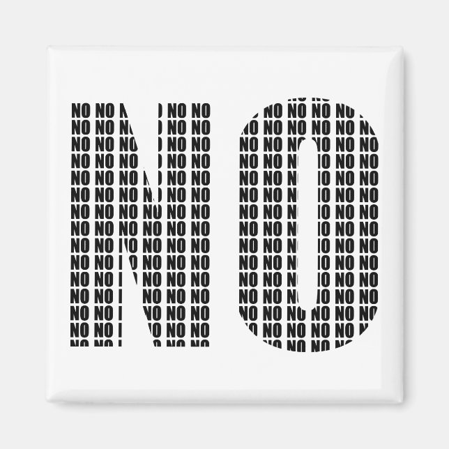 No No Funny Fridge Magnet Refrigerator (Front)