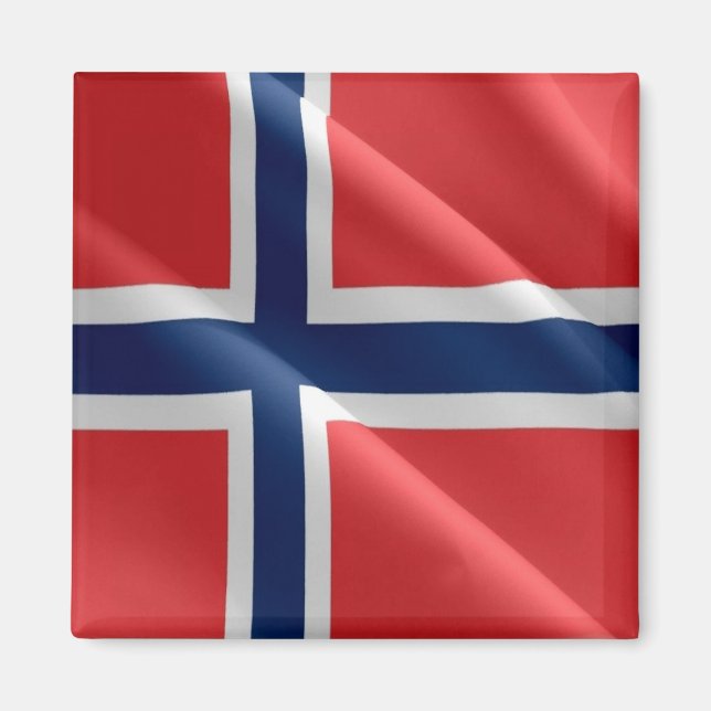NO - Norway - Flag Waving Magnet (Front)
