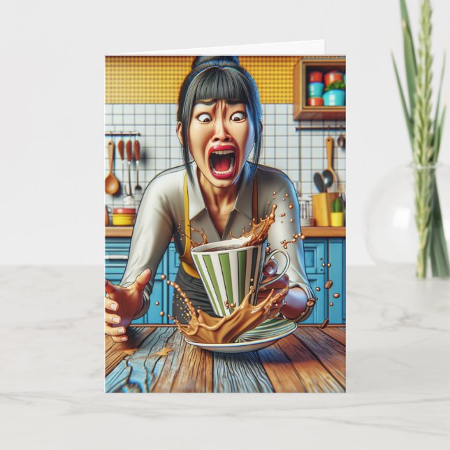 No, Not the Coffee | Funny Housewife Card (Front)