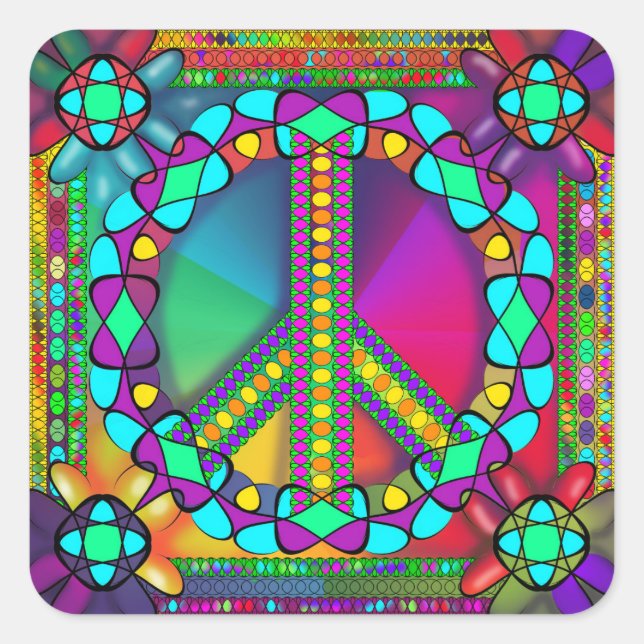 no nuke zone coloured square sticker (Front)