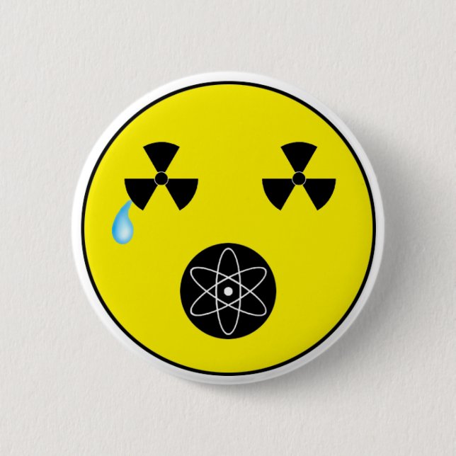 No Nukes 6 Cm Round Badge (Front)