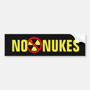 No Nukes Bumper Sticker