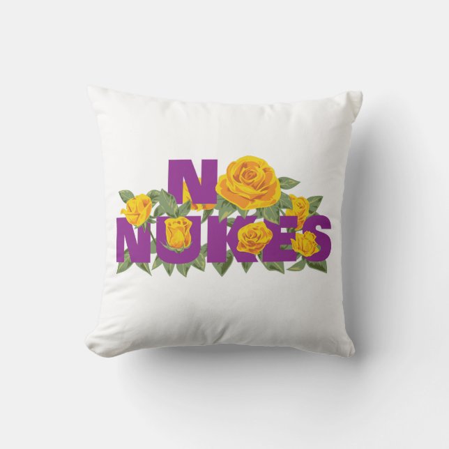 NO NUKES - ROSE MISSION official Cushion (Front)