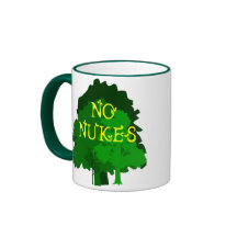 No Nukes with Green Trees Coffee Mug