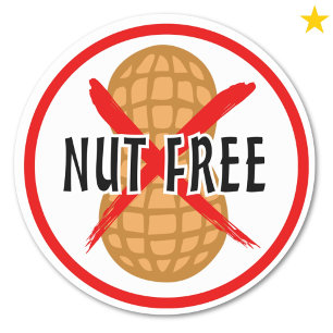 No Nuts Nut Free Food Baking Labels