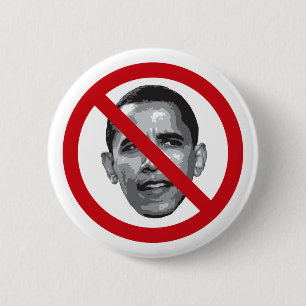 No Obama 6 Cm Round Badge
