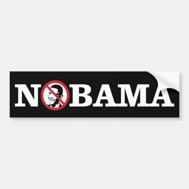 No Obama Bumper Sticker (Front)