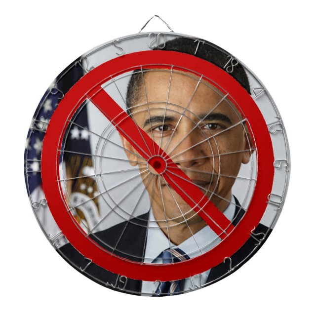 No Obama Dart Board (Front)