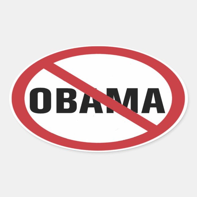 No Obama Sticker (Front)