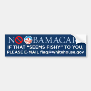 No Obamacare "Fishy" Bumper Sticker