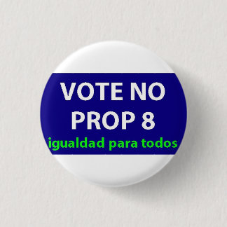 No On Prop 8- badge